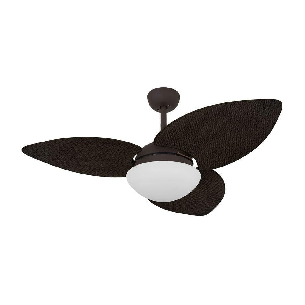 Ventilador De Teto Marrom 3 Pás Palmae Tabaco 127V