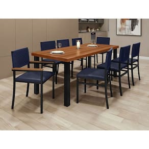 Conjunto 8 Cadeiras para Área Externa 2,0x0,90m - Athenas - Paonanda Decor