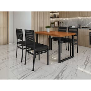 Conjunto para Jardim Mesa Berlim 4 Cadeiras Barcelona - Paonanda Decor