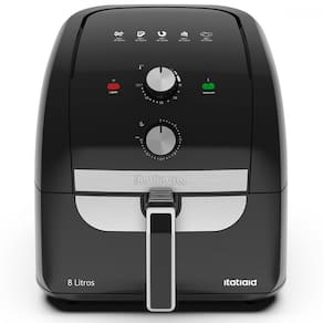 Fritadeira Elétrica Air Fryer Sem ??leo 8L Itatiaia Preto 1900W 127V