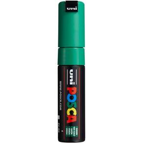 Marker Uni Posca PC-8K de ponta larga de cinzel verde