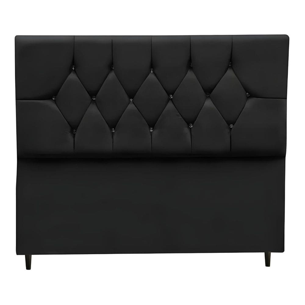 Cabeceira Estofada Cama Box Solteirão 100 cm Suede Dubai