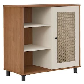 Buffet Charlotte 1 Porta Artely Cor Cinamomo Off White