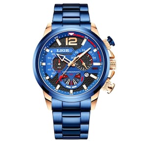 Relógio Masculino de Pulso Esporte Casual Aço Inoxidável Luminoso