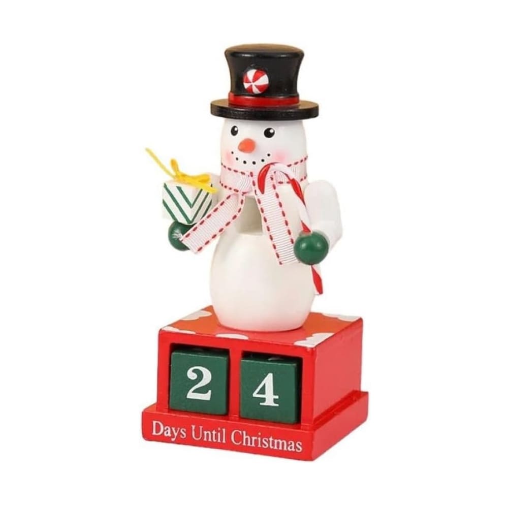 Enfeite de Natal Calendário de Mesa Natalino Contagem Decorativo