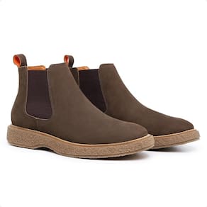 Bota Chelsea Masculina Couro Novara Cano Baixo Moderna