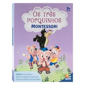 Montessori Clássicos (Livro-Jogo): Três Porquinhos, Os