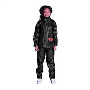 Capa de Chuva Motoqueiro Alba Europa Feminino Preto