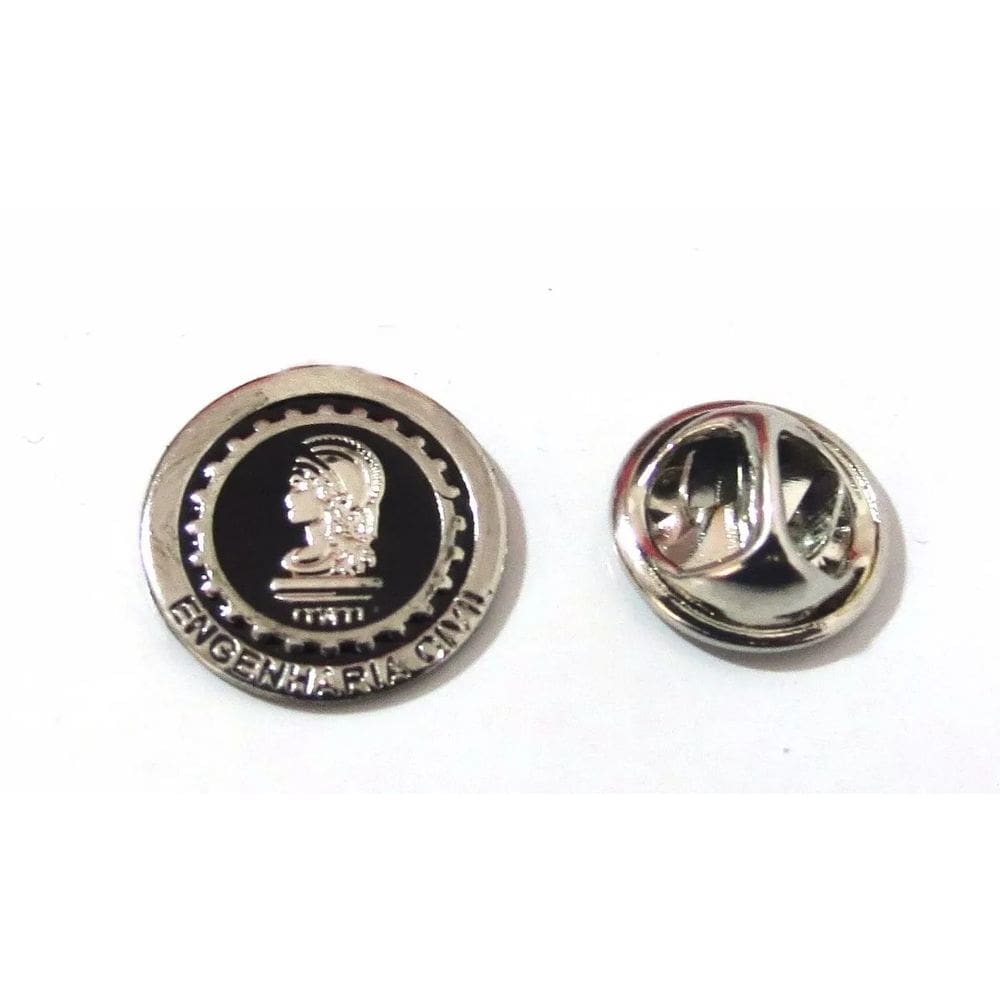 Broche Engenharia Civil Folheado Níquel