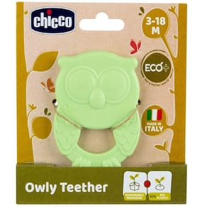 Mordedor Infantil Brinquedo De Bebes Owly Teether Eco Chicco