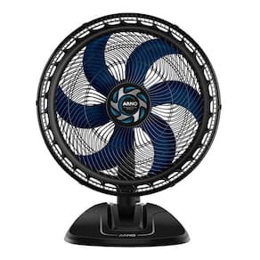 Ventilador De Mesa Arno 50cm Vb50 Xtreme Force Breezer Preto Com Azul 127v
