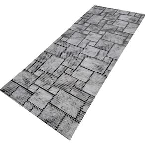 Tapete Passadeira Emborrachado PVC 1 Metro x 45cm Estampa 14