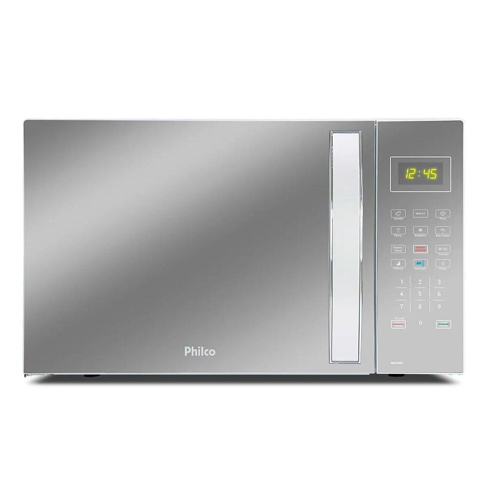 Micro-Ondas Philco 34 Litros 1400W Espelhado Limpa Fácil - PMO34EB