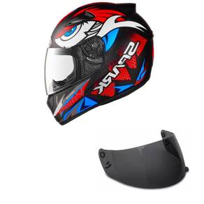 Capacete Ebf New Spark Dragon Laranja Mais Viseira Fumê