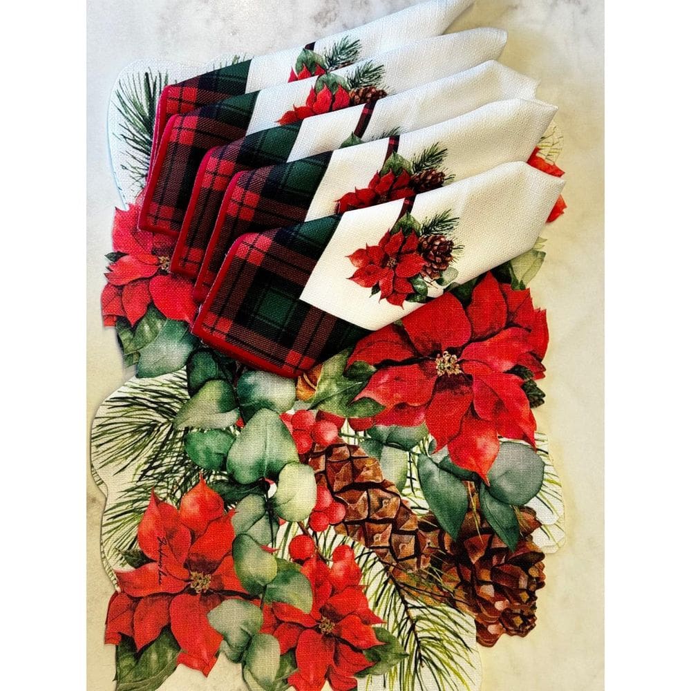 Jogo americano 12 peças Natal