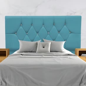 Cabeceira Solteiro Cama Box Estofada 90 cm Suede Eva