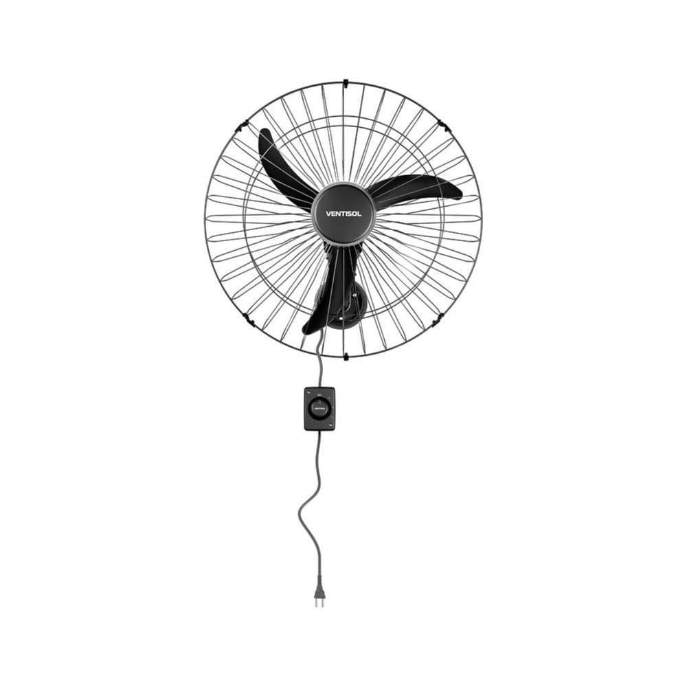 Ventilador de Parede Comercial 60cm Bivolt 3 Pás Inclinação Regulável Ventisol