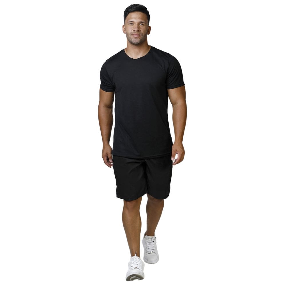 Conjunto Camiseta e Bermuda treino Atleta Corrida Fitness