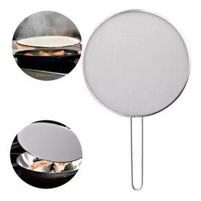 Tela Protetora Anti Respingo Para Fritura em Aço Inox 30cm Resistente