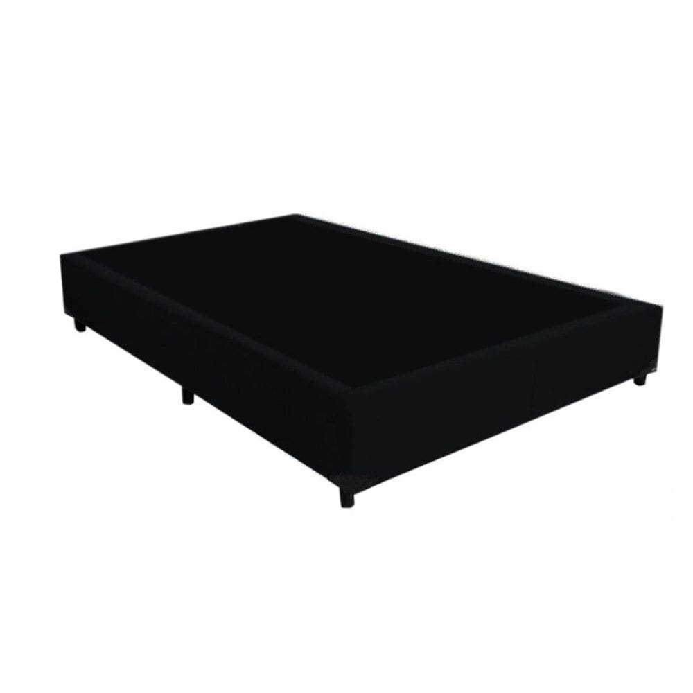 Base Box Viuvão Linhão Preto 128Cm de Largura