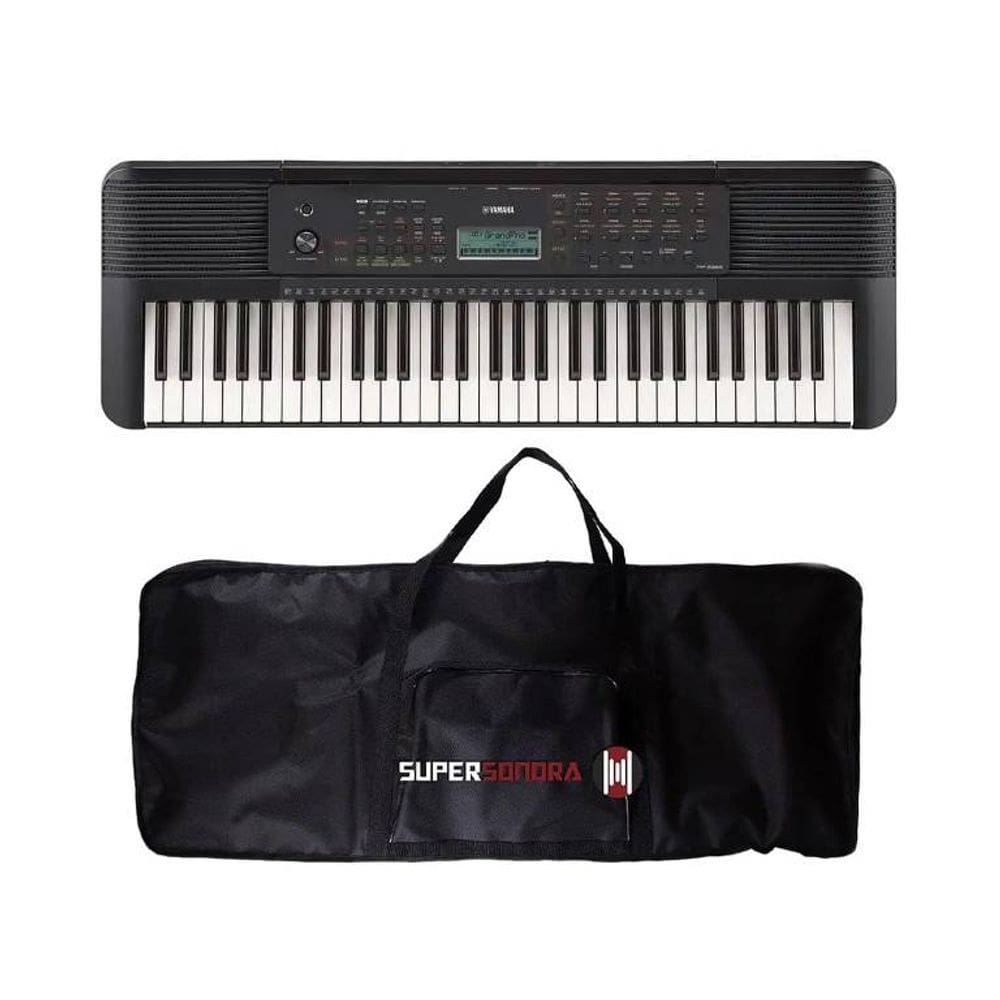 Teclado Musical Yamaha PSR-E283 61 Teclas Portátil Preto + Capa