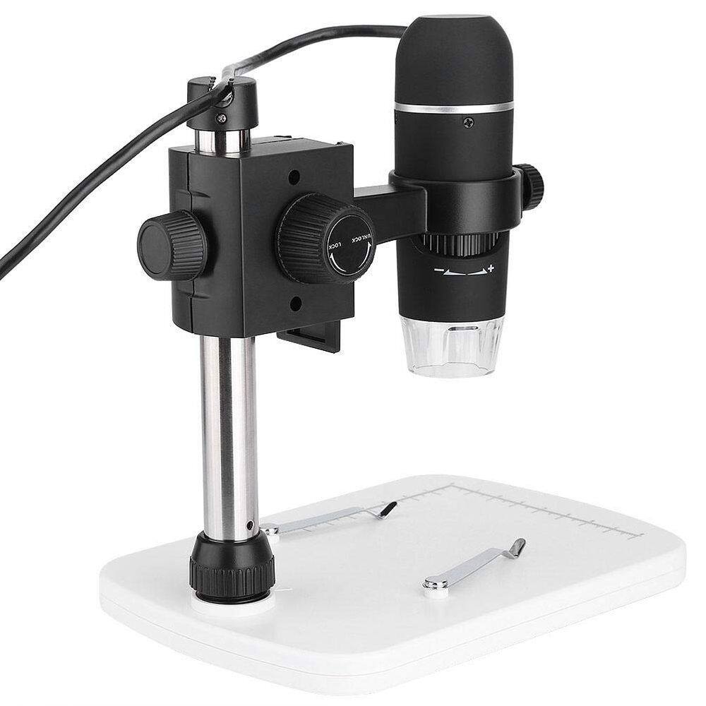 Microscópio digital USB Fishlor 5MP com 8 luzes LED 300x