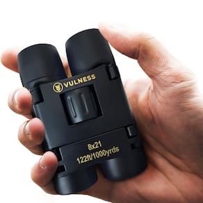 Binóculos VULNESS Compact 8x21mm para observação de pássaros e viagens