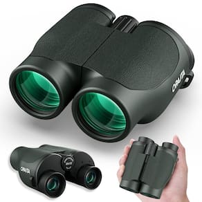 Binóculos compactos OPAITA 20x32 para observação de pássaros verdes