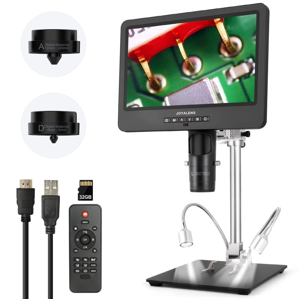 Microscópio digital JOYALENS JL249MS 24MP 2000x com 3 lentes