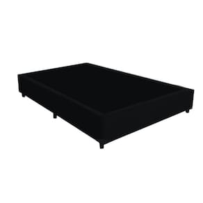 Base Box Viuvão Blindado Sintético Preto 128Cm de Largura