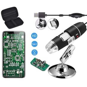 Microscópio USB Jusion 40-1000X com estojo de transporte