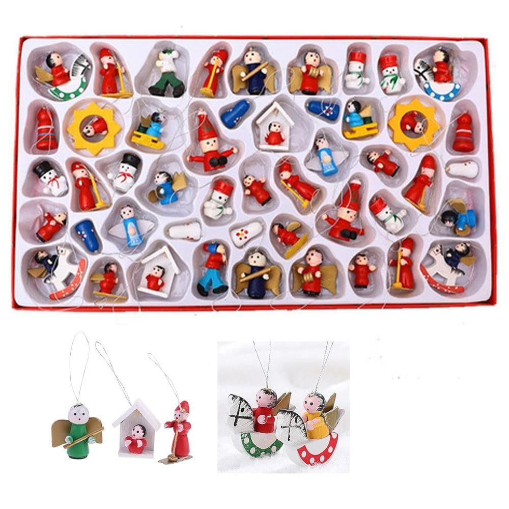 Enfeite de Natal Natalino Madeira Ornamentaçao Arvore Pingente Boneco Decoraçao Festa Evento Fim de Ano Reuniao Celebraçao