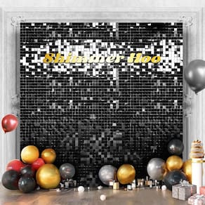 Painéis de fundo de parede Shimmer Shimmer Black 180 cm x 120 cm