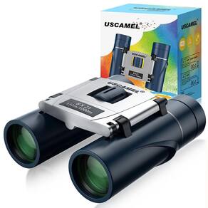 Binóculos USCAMEL 8x21 Compact para crianças e adultos - azuis