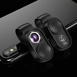 Microscópio de telefone Dpofirs com ampliação de 100x com luz LED
