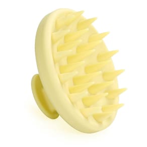 Massageador de couro cabeludo Meartchy Silicone para crescimento de cabelo amarelo