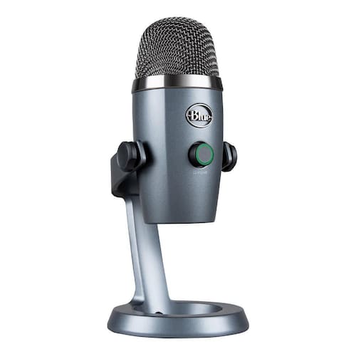 Microfone Condensador USB Blue Yeti Nano - Cinza - 988-000088