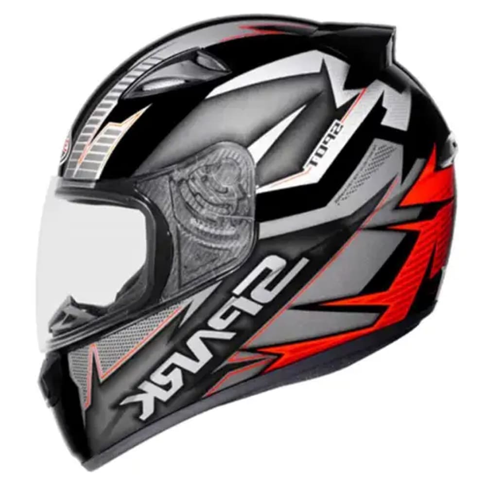 Capacete Ebf New Spark Spot Preto e Vermelho