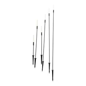 Luminária De Jardim Nordecor Spiz 6615 Led Bivolt Preto 3000k Luz Amarela