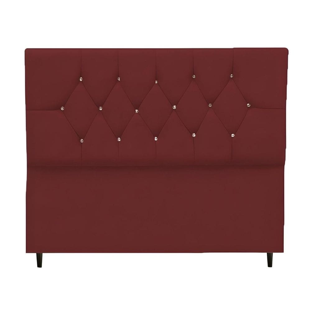 Cabeceira Estofada Cama Box King 195 cm Suede Ayla