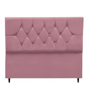 Cabeceira Estofada Cama Box Solteiro 90 cm Suede Ayla