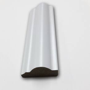 Kit com 3 Barras Rodameio de MDF Ultra 3cm x 15mm x 2.40m Premium Casablanca 7,2m Branco
