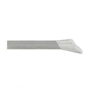 Kit com 5 Barras Roda Teto Perfil de Poliestireno Olga Homestar 10m Branco