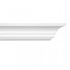 Kit com 5 Barras Roda Teto Perfil de Poliestireno AS HomEstar 10m Branco