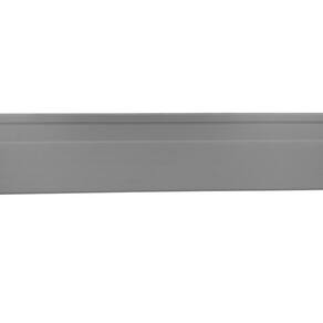 Kit com 30 Barras Rodapé de PVC 7cm x 15mm x 2,40m Master Bariri 72m Cinza