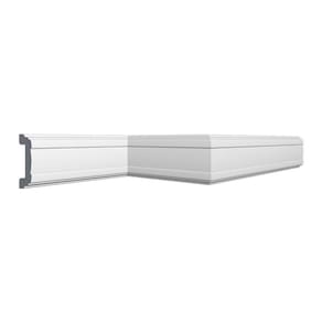 Kit com 10 Barras Roda Meio Cw13 Perfil de Poliestireno Linha HomEstar 20m Branco