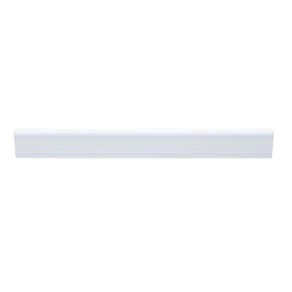 Kit com 30 Barras Rodameio de Poliestireno 3,7cm X 15mm Liso 72m Branco