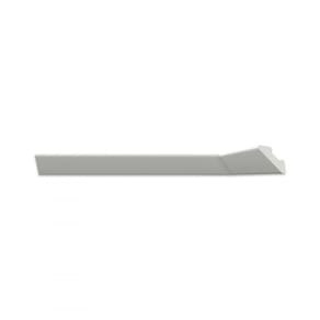 Kit com 5 Barras Roda Teto Perfil de Poliestireno L45 HomEstar 10m Branco