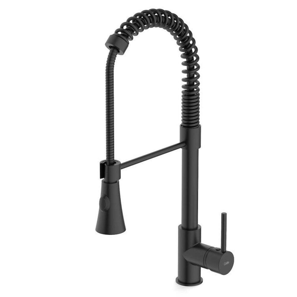 Kit com 2 Monocomando de Mesa para Cozinha Bica Extraível 2 Funções Gourmet Celite Preto Matte