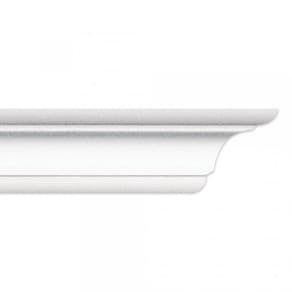 Kit com 5 Barras Roda Teto Perfil de Poliestireno C100 HomEstar 10m Branco